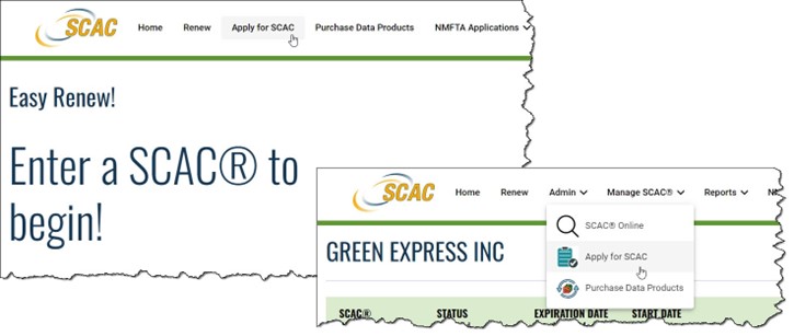 Figure 4-1 Accessing the Apply for a New SCAC Form.jpg