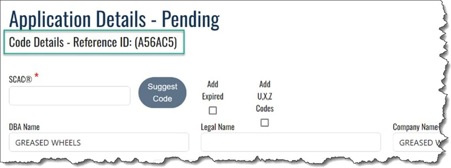 Figure 19-11 Reference ID on the Application Details Screen.jpg